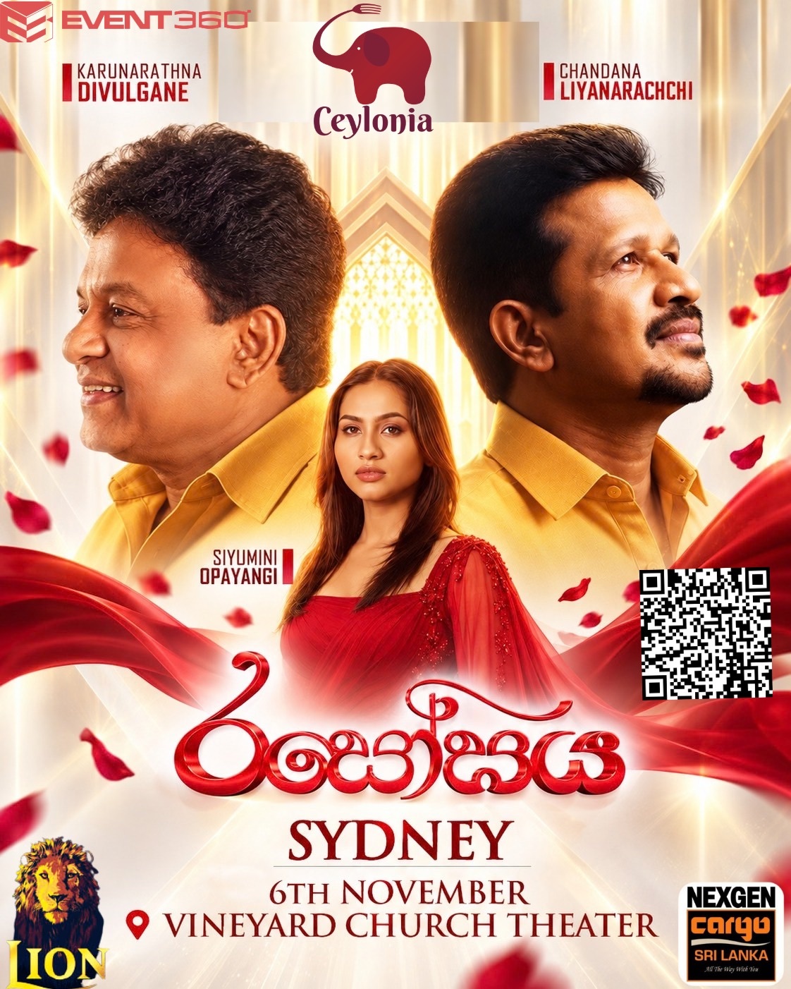 Rasogaya Sydney concert, 6 November 2026 poster