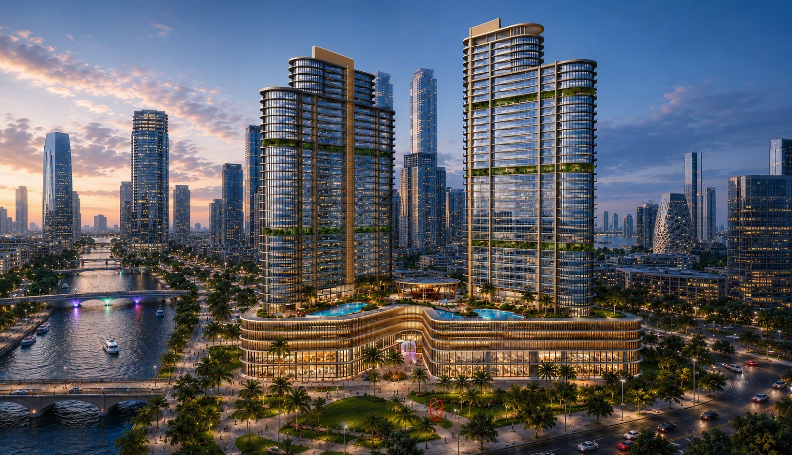 Prime Marina Stage 2 waterfront development and marina view
